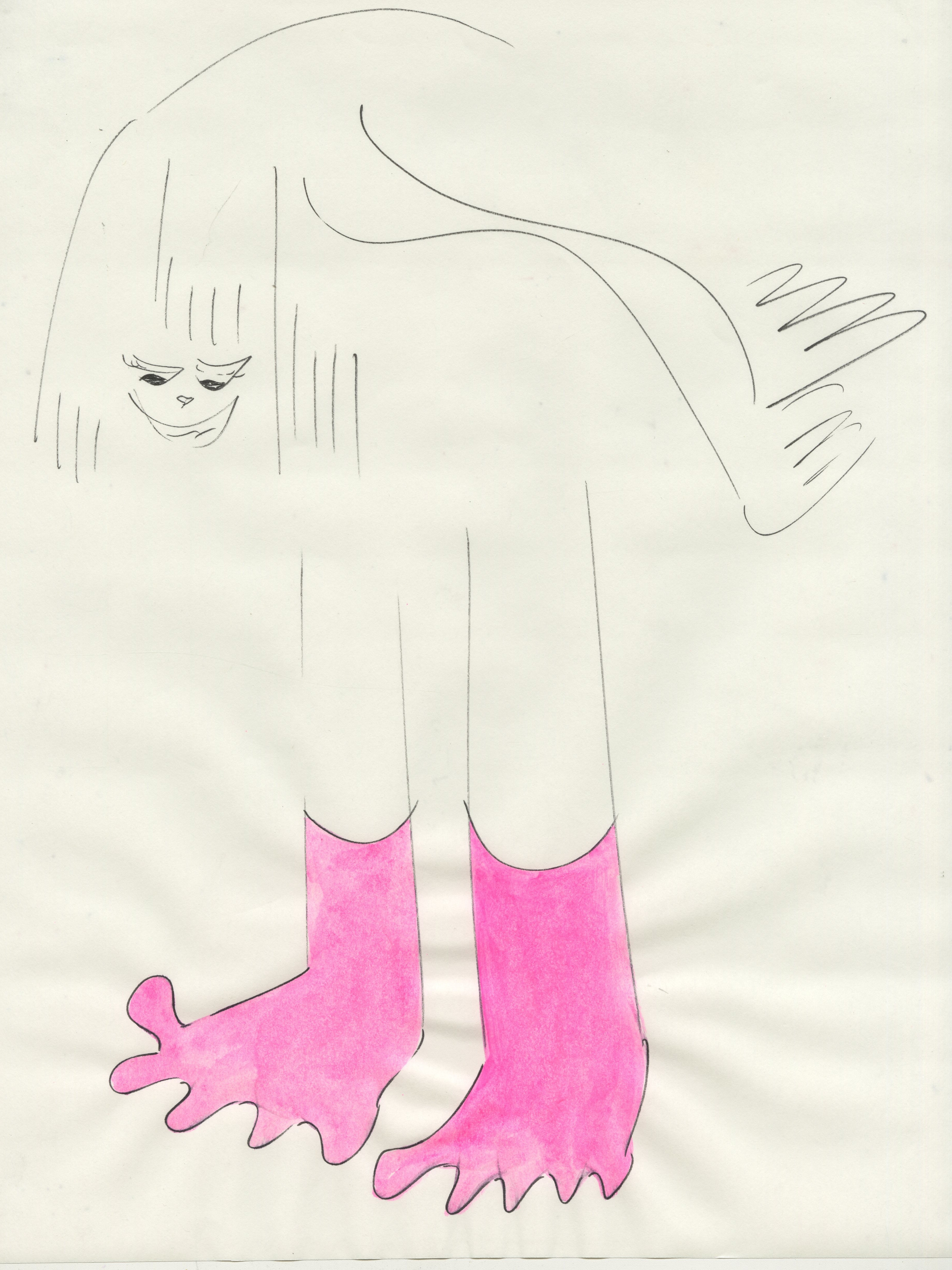 pink socks